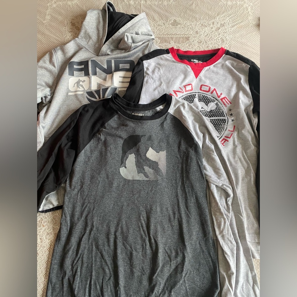 And 1 Boys Super Bundle - Three Shirt Size 14/16 Large for Boys
